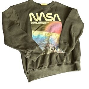 H&M NASA Graphic Olive Sweater